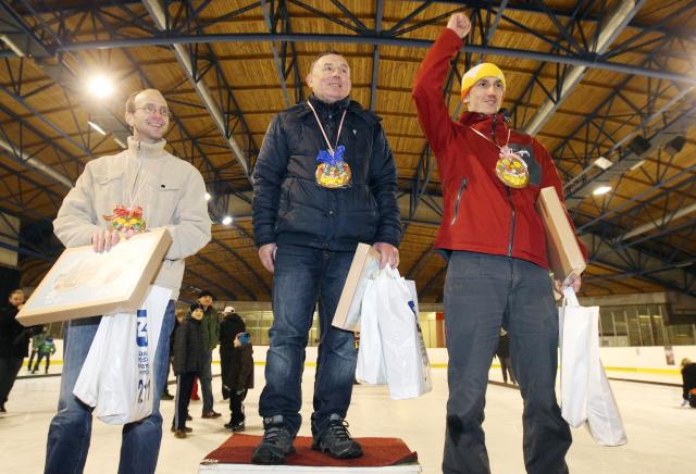 Dospělí vítězové: 1. Vladimír Kaštánek, 2. Michal Doležel 
a 3. Ondřej Pleskot. Foto Michal Klíma
